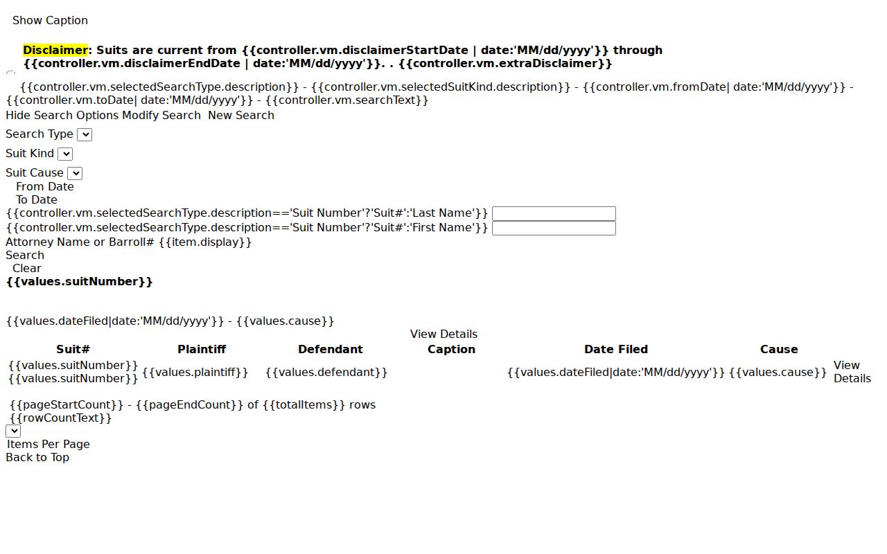 Lake Charles resident lookup civil court search fields